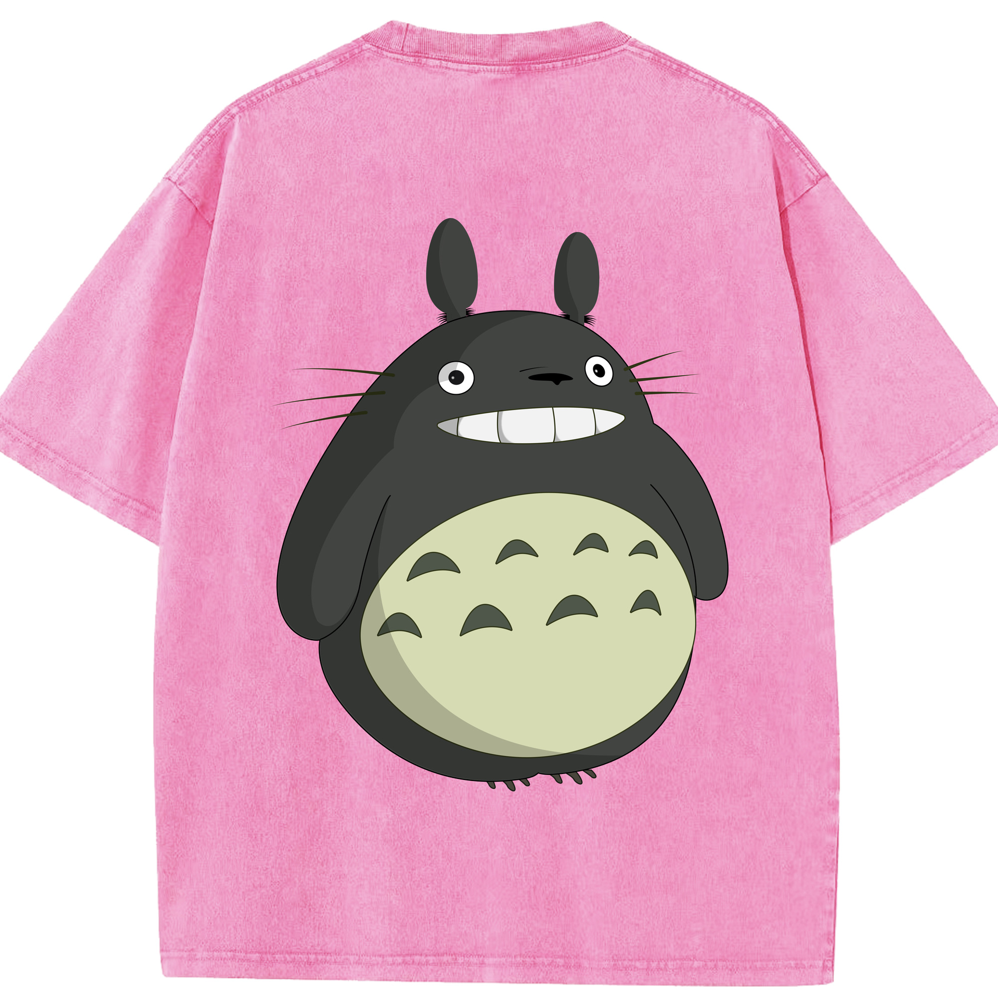 （画像用） となりのトトロ 草壁メイ 草壁サツキ My Neighbor Totoro Satsuki Kusakabe Mei Kusakabe 綿100% ヴィンテージ風 半袖Tシャツ（背面プリント）